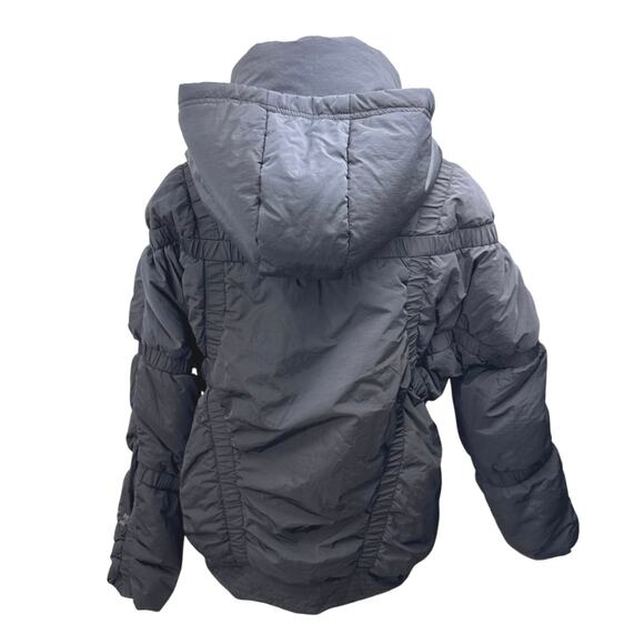 NEW Free People Women's Black Hooded Hoodie Winter Ski Puffer Coat Jacket Sz XS - Picture 4 of 8